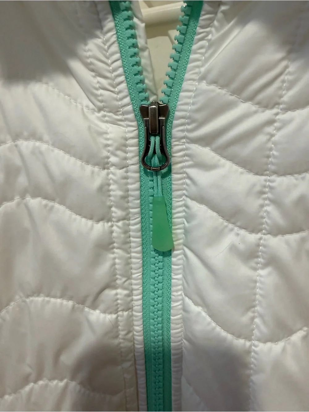 The North Face White Jacket with Mint Logo - Picture 4 of 9